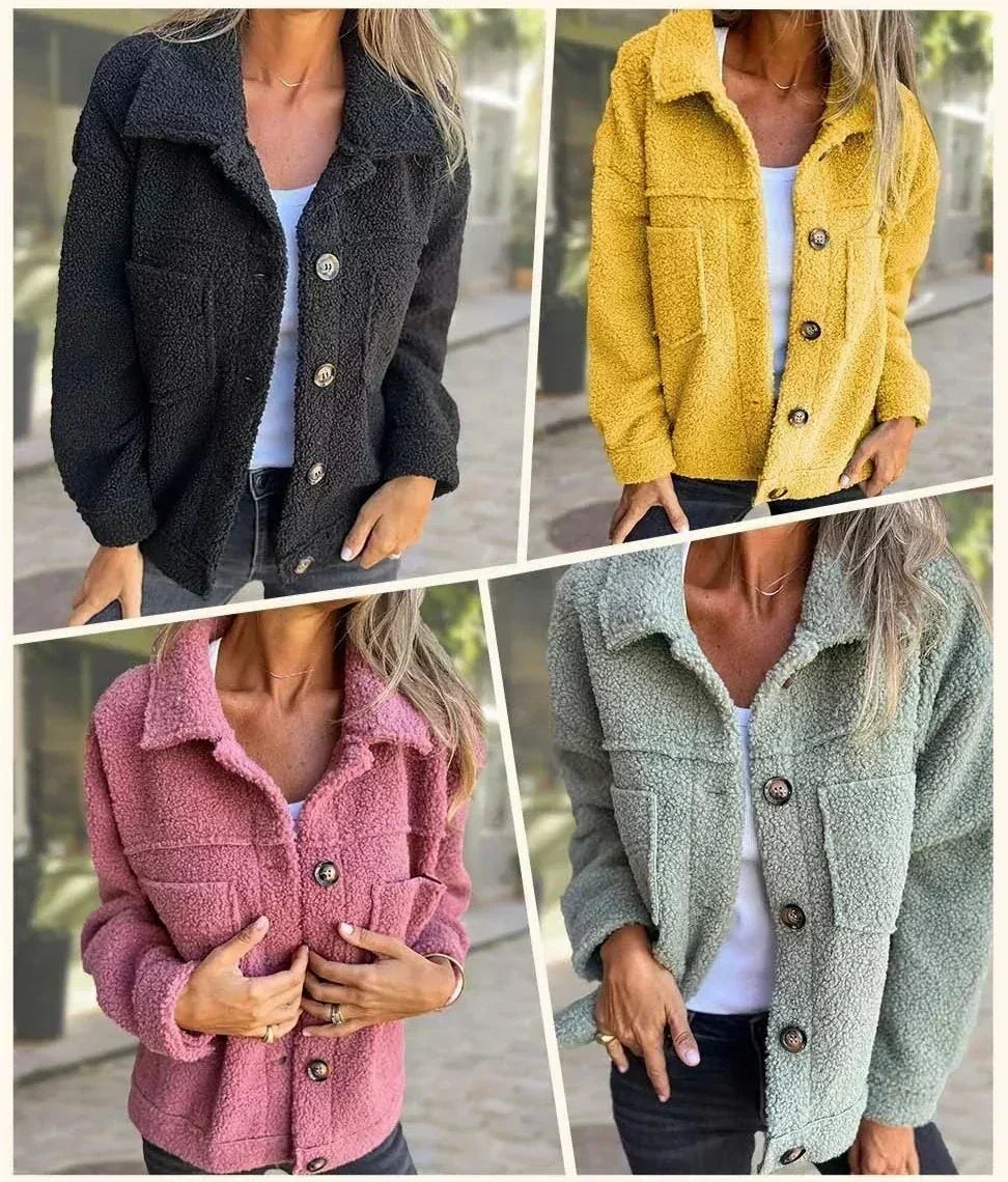 Colette | Abrigo Suave con Cuello Clásico, Cómodo y Elegante
