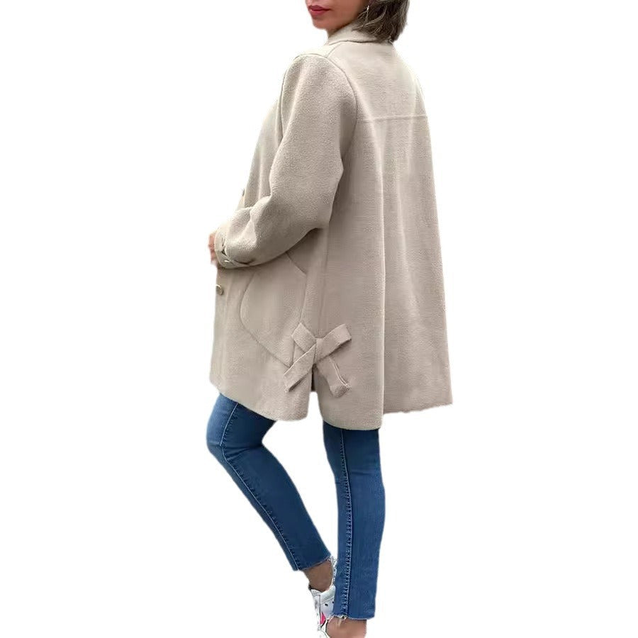 Moana | Abrigo Oversize con Botón Delantero, Atemporal