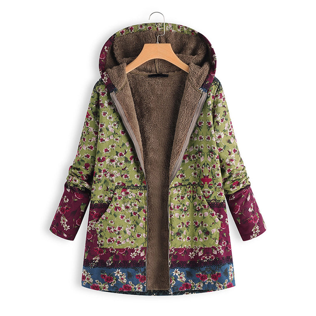 Leandra | Abrigo Teddy Largo con Capucha, Alegre