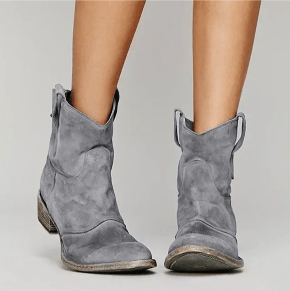 Silvana | Botas Ortopédicas de Ante con Tacón Ancho, Cómodas