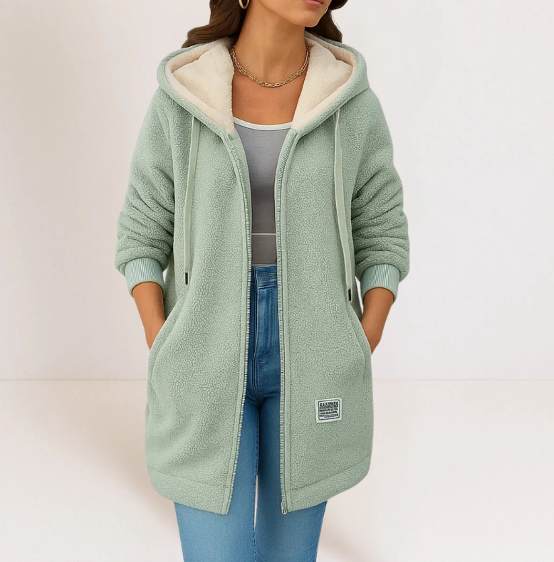 Loredana | Abrigo Teddy con Capucha Forrada, Calentito