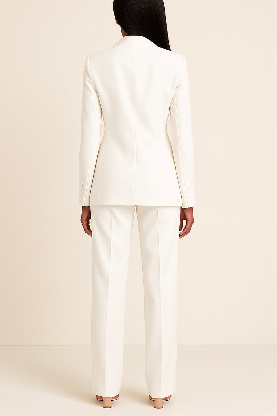 Catia | Traje de Blazer de un Botón y Pantalón Recto, Elegante