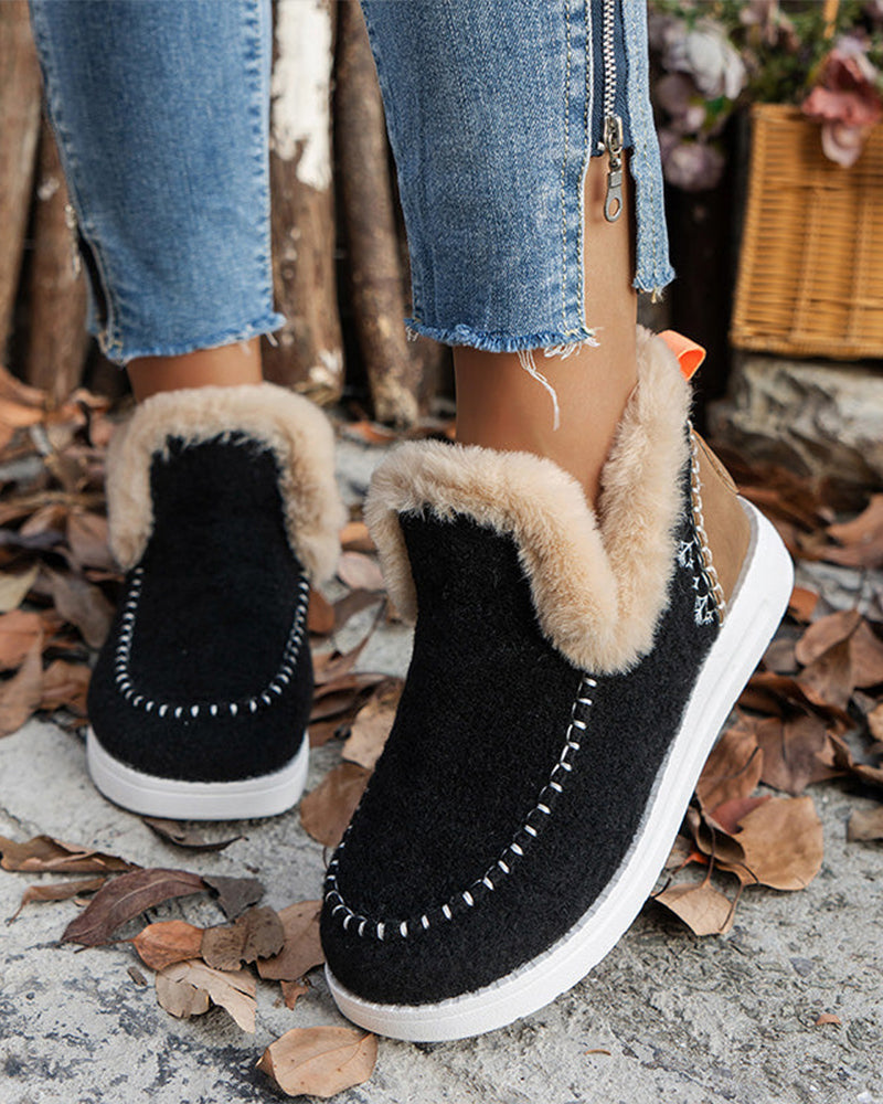 Botines de Invierno con Pelo Sintético
