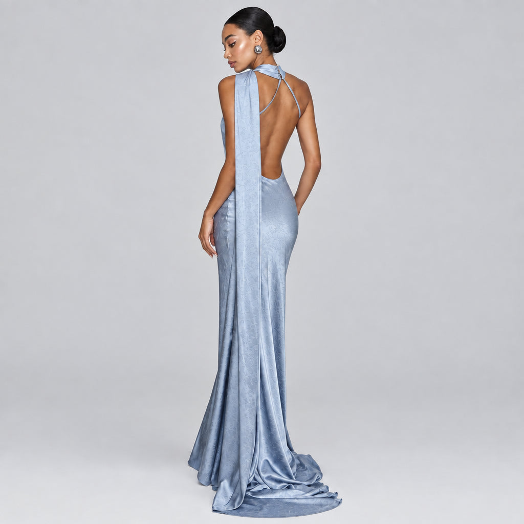 Isabella-Vestido Azul Claro