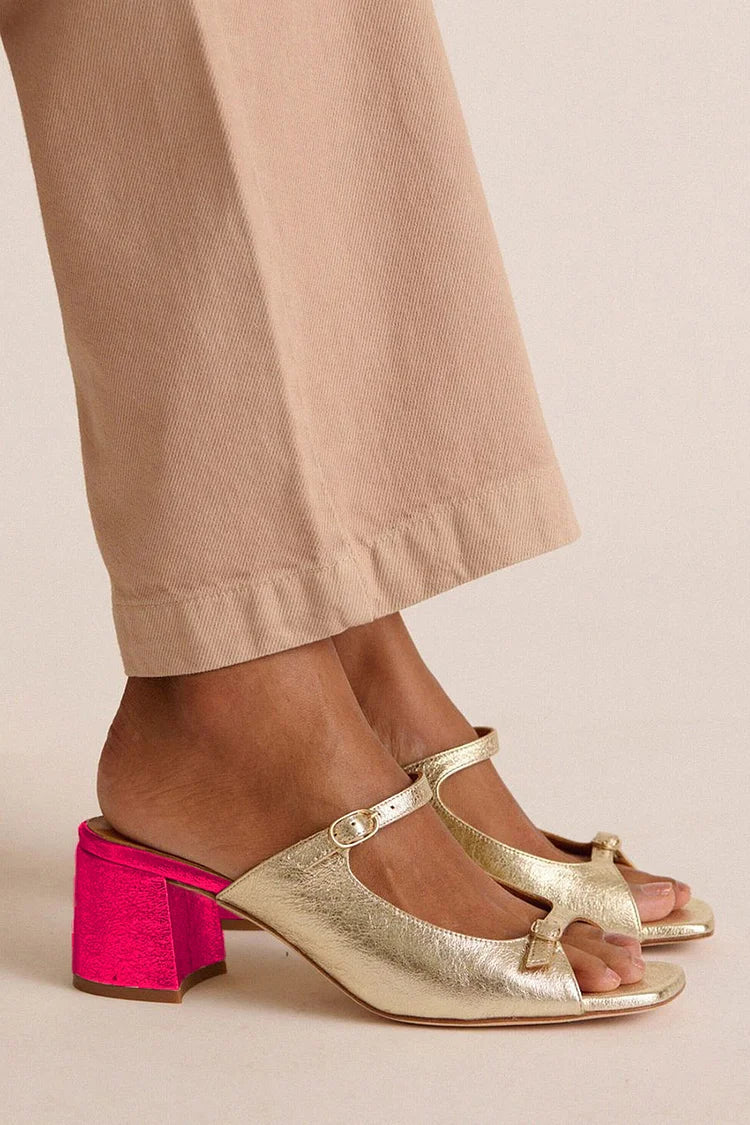 Regina | Zapatos de Tacón con Acabado Brillante, Llamativos