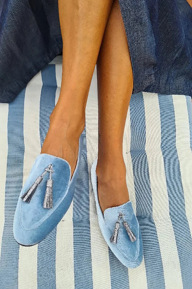 Bryna | Mocasines Elegantes Azules, Atemporales