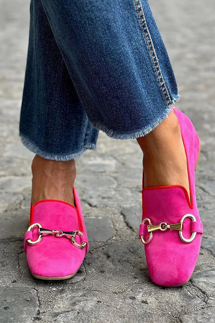 Violeta | Mocasines Rosa sin Cordones, Cómodos y Sencillos