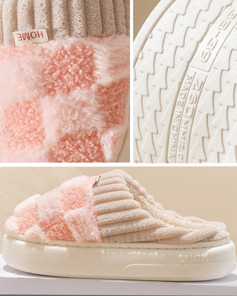 Zapatillas de Casa Antideslizantes con Forro Cálido