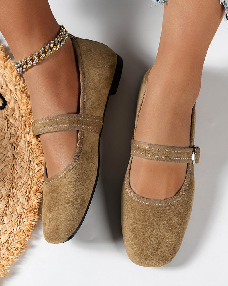 Zapatos Mary Jane de Punta Cuadrada