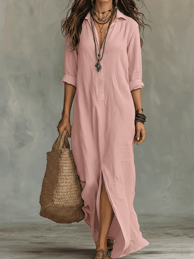 Willow | Vestido Maxi Holgado y Favorecedor, Versátil para el Día a Día