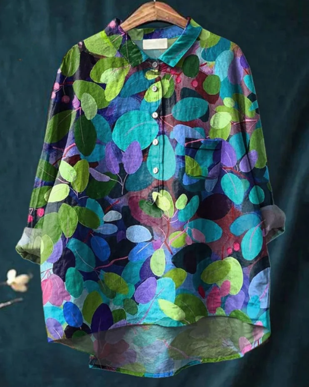 Julieta | Camisa Floral con Volantes, Romántica