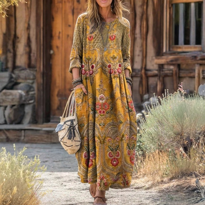 Abril | Vestido Maxi Holgado Multicolor, Cómodo y Favorecedor