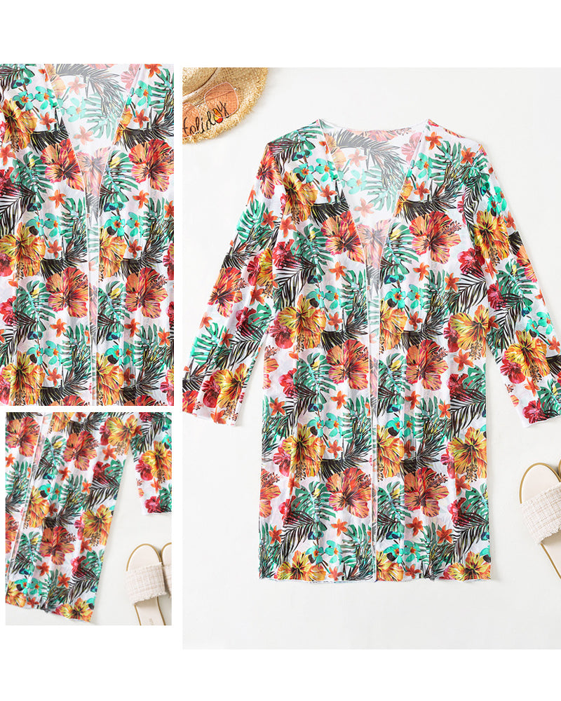 Aimée | Bikini de Tres Piezas con Camisa de Manga Larga, Conjunto Completo