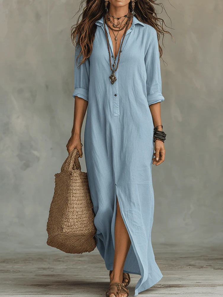 Willow | Vestido Maxi Holgado y Favorecedor, Versátil para el Día a Día