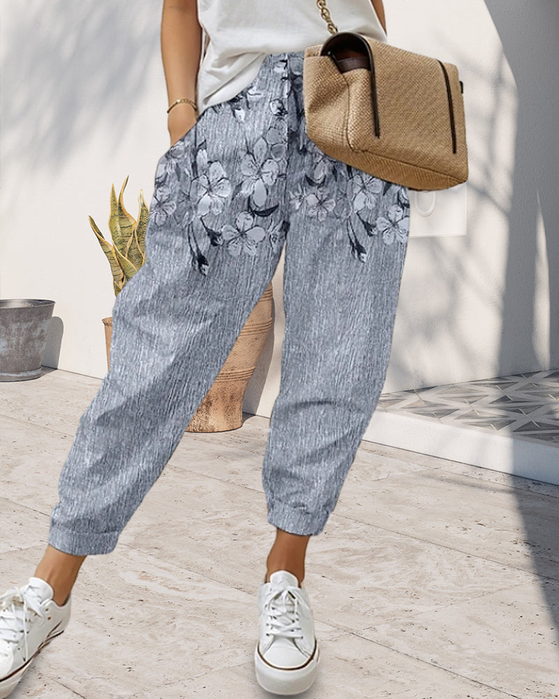 Conxita | Vaqueros Casual Estampados con Bolsillos, Estilo Único