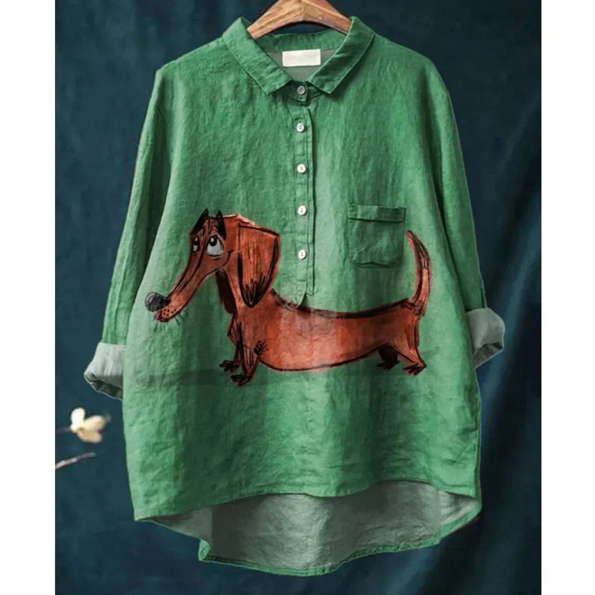 Pepper | Camisa con Estampado Artístico de Perros, Original