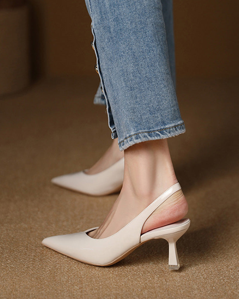 Zapatos de Tacón Alto con Punta Fina