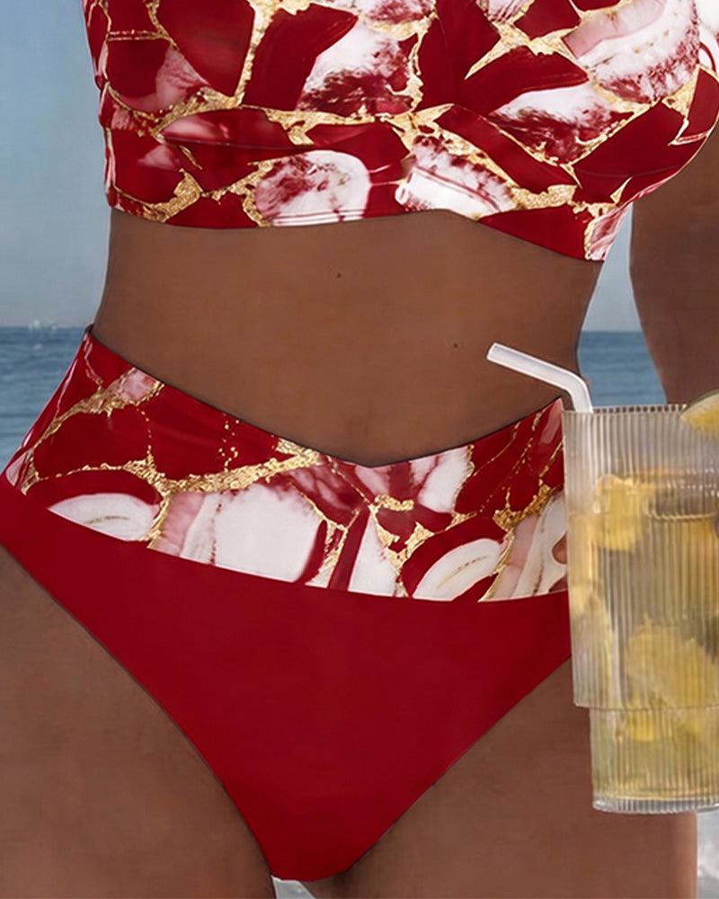 Carola | Bikini con Tirantes y Corte de Diseño, Detalle Original