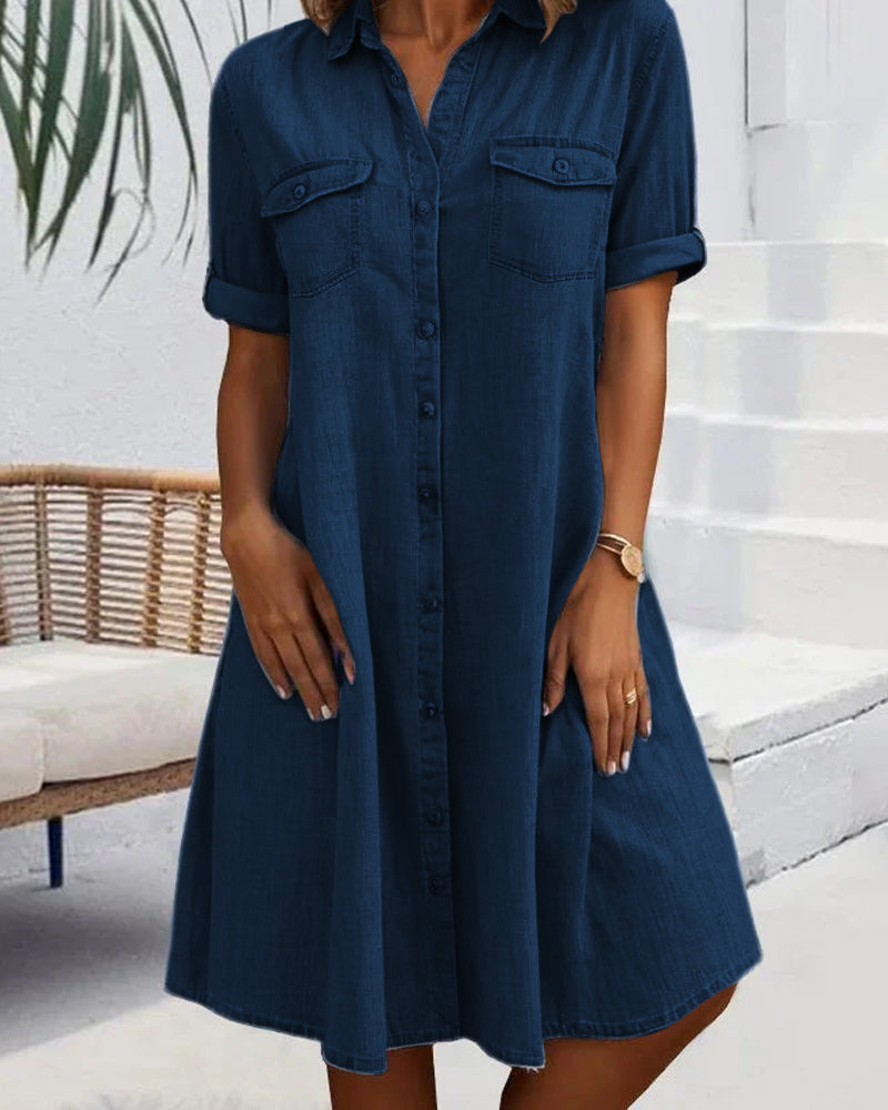NESRINE|VESTIDO DE MANGA CORTA