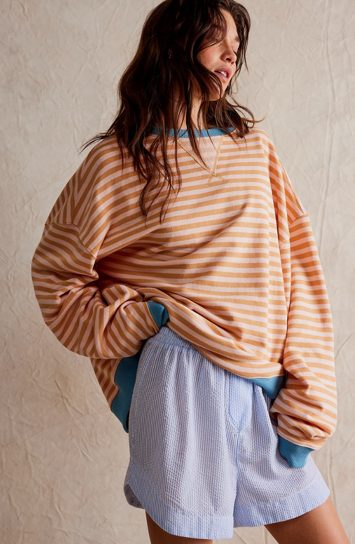 Ada | Sudadera Oversize de Rayas, Casual