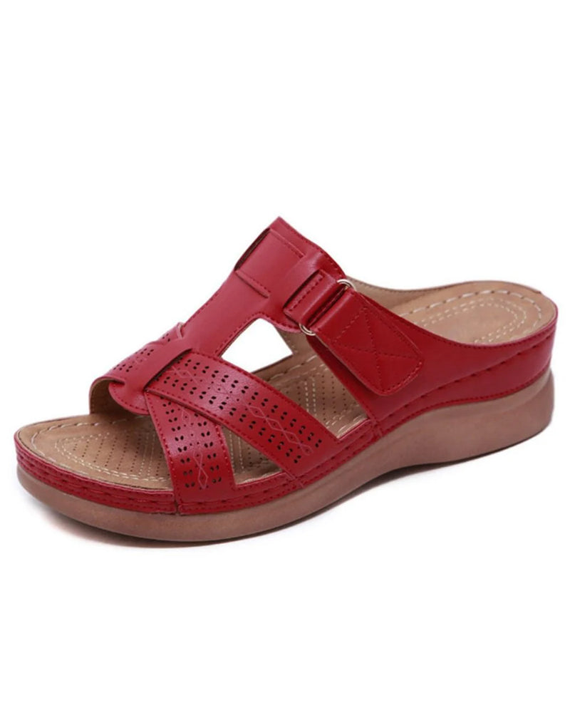 Sandalias de Mujer con Acabado Efecto Piel
