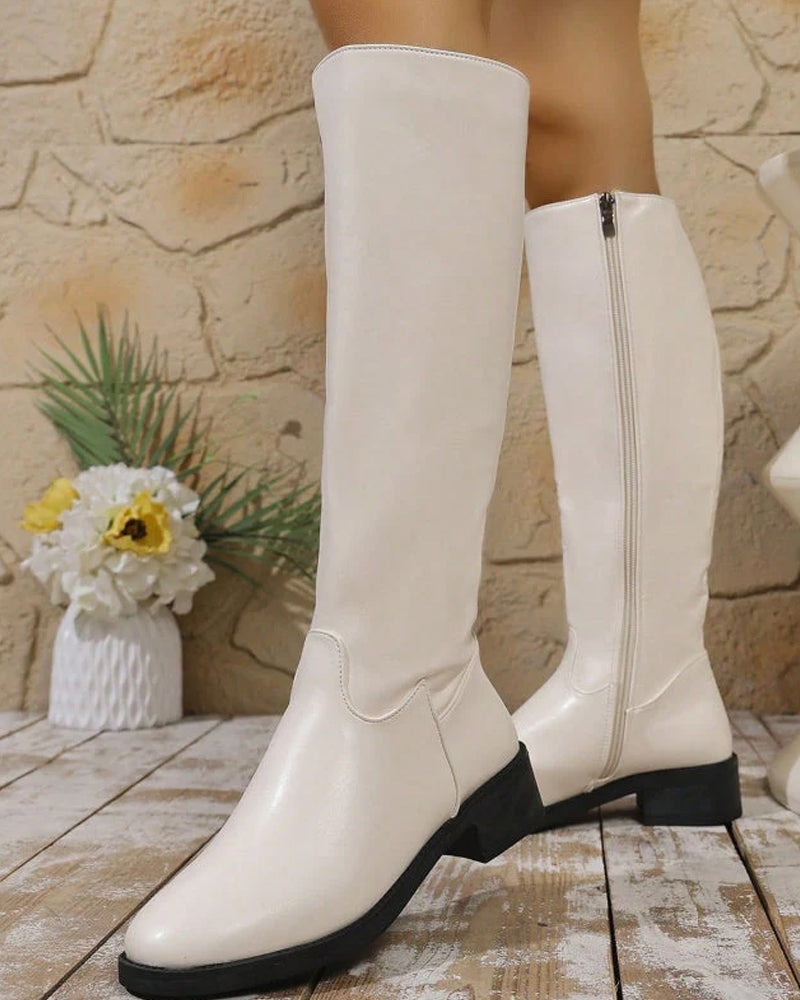 Botas de Media Caña con Cremallera Lateral