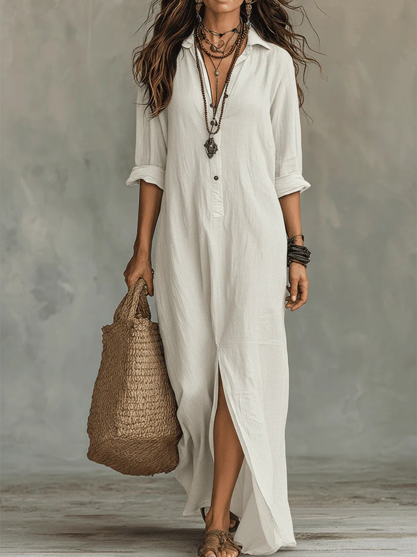 Willow | Vestido Maxi Holgado y Favorecedor, Versátil para el Día a Día