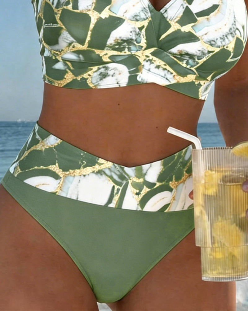 Carola | Bikini con Tirantes y Corte de Diseño, Detalle Original
