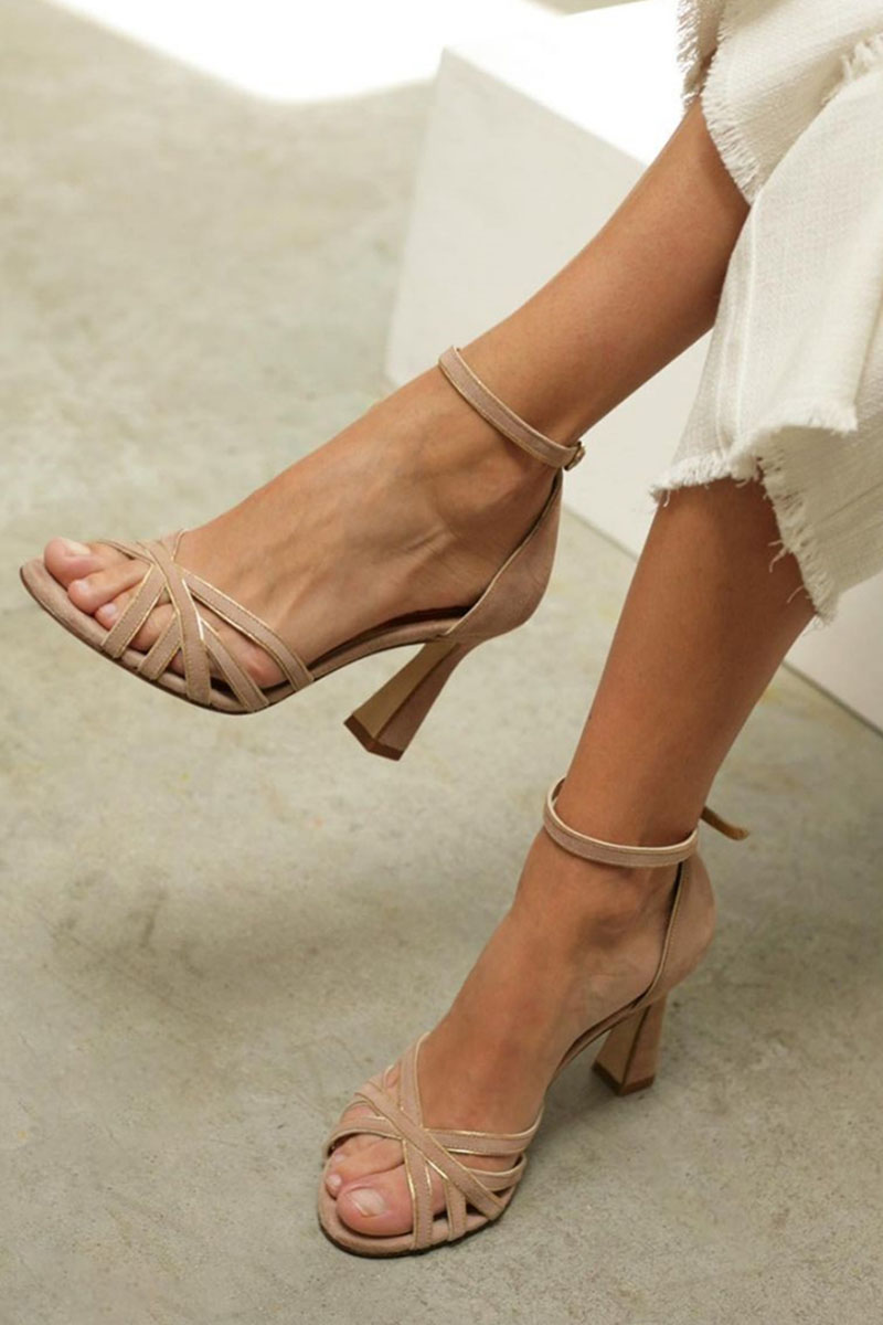 Janet | Zapatos de Tacón Fino Patchwork, Artísticos
