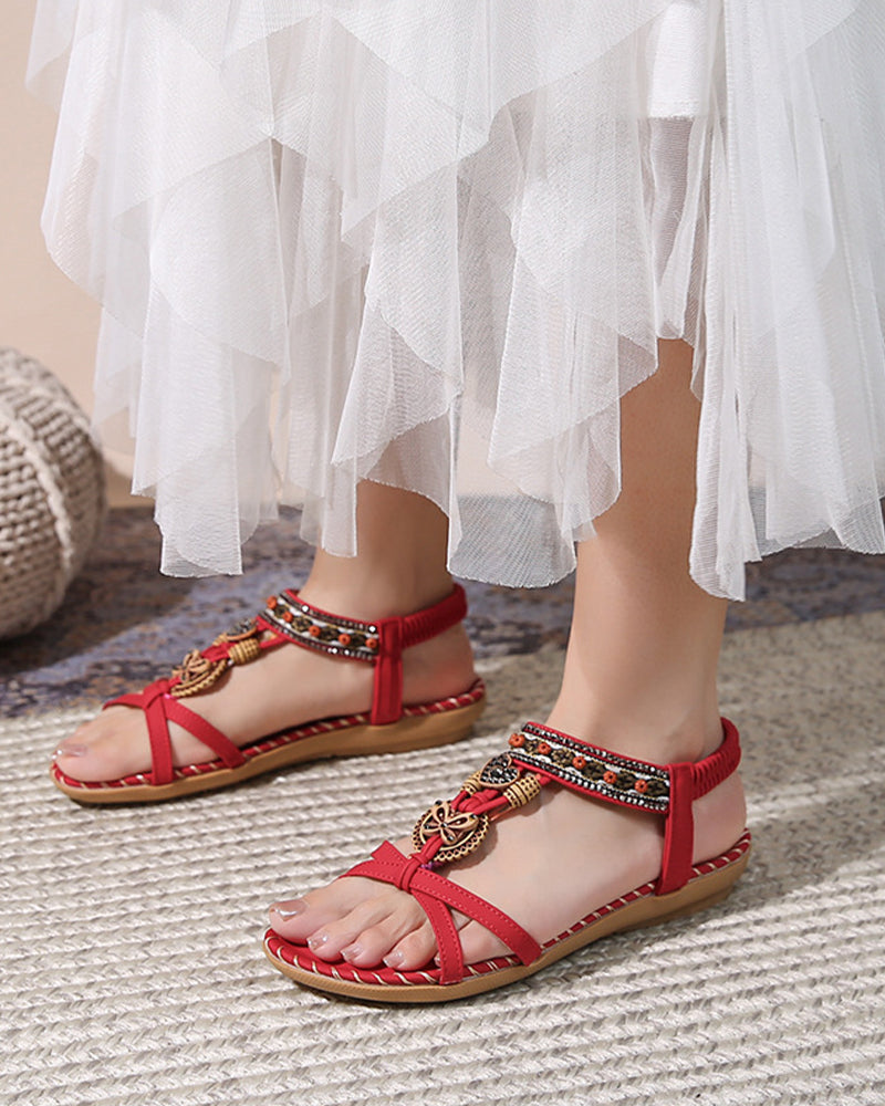 Sandalias Bohemias de Puntera Abierta