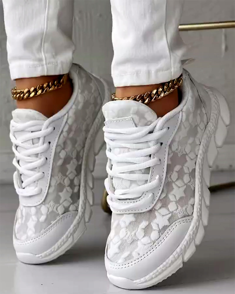 Zapatillas Deportivas Transpirables con Cordones