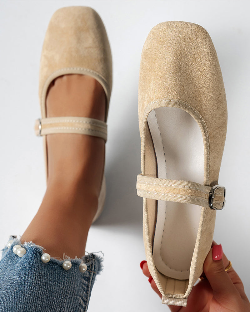Zapatos Mary Jane de Punta Cuadrada