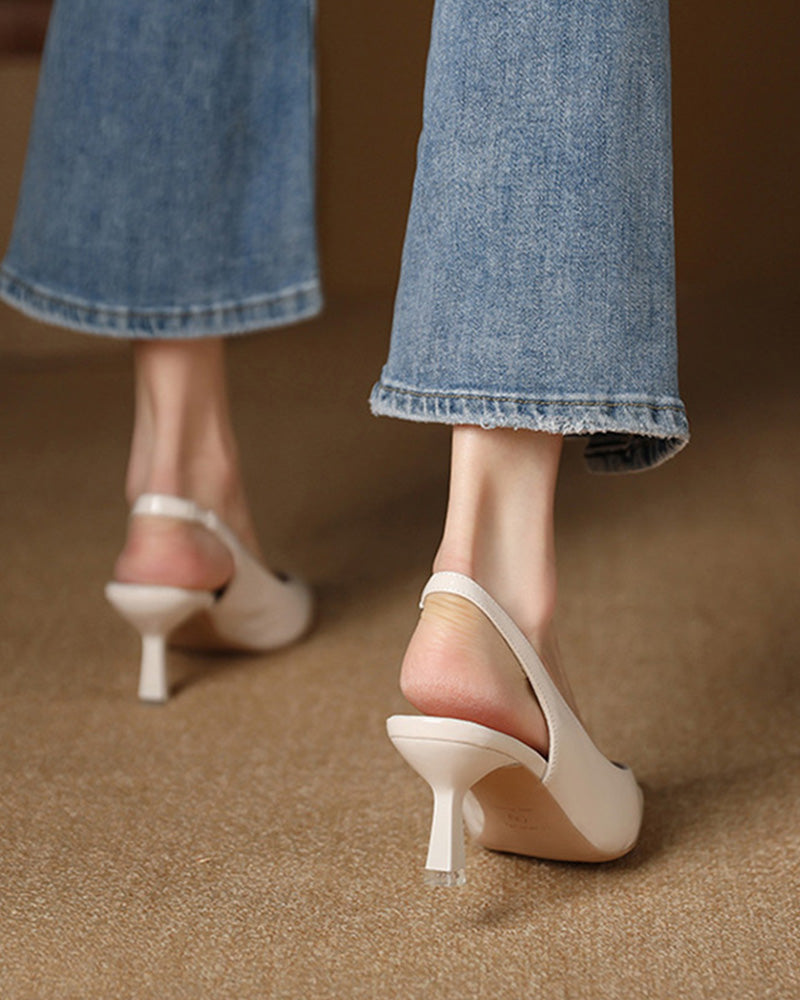 Zapatos de Tacón Alto con Punta Fina