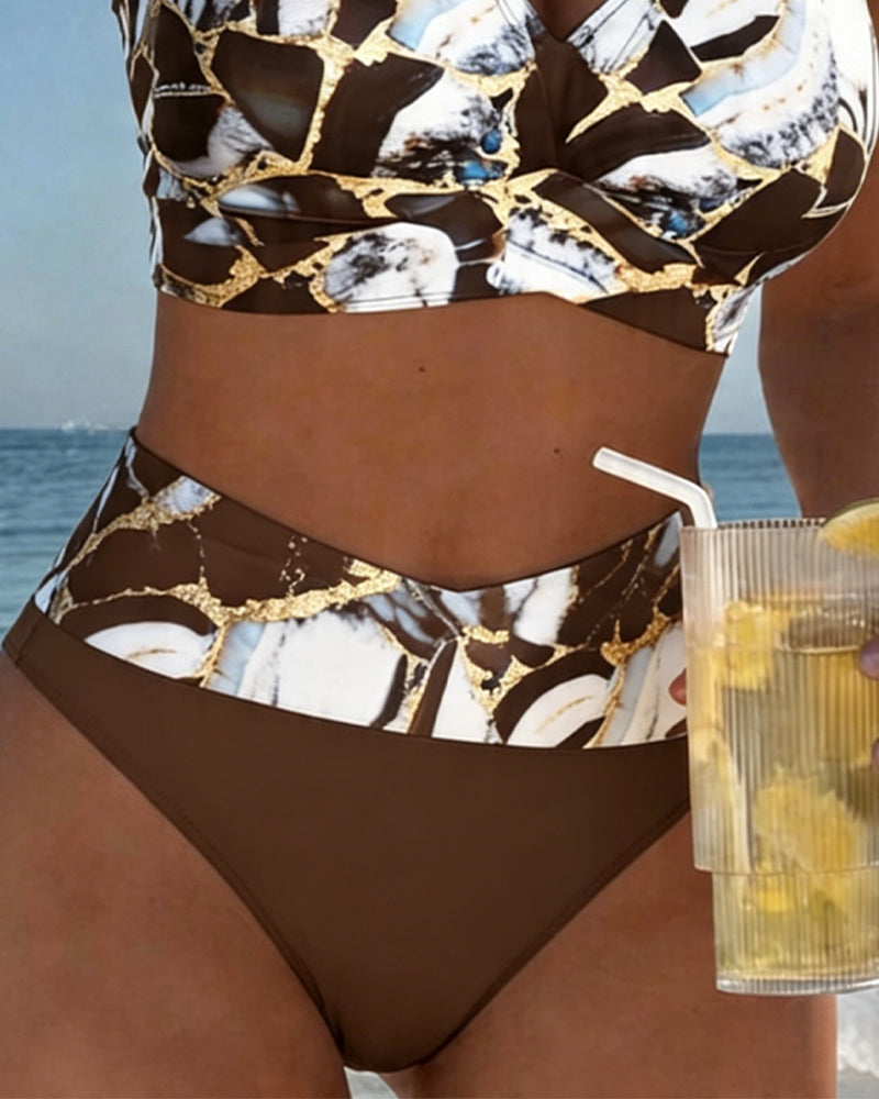 Carola | Bikini con Tirantes y Corte de Diseño, Detalle Original