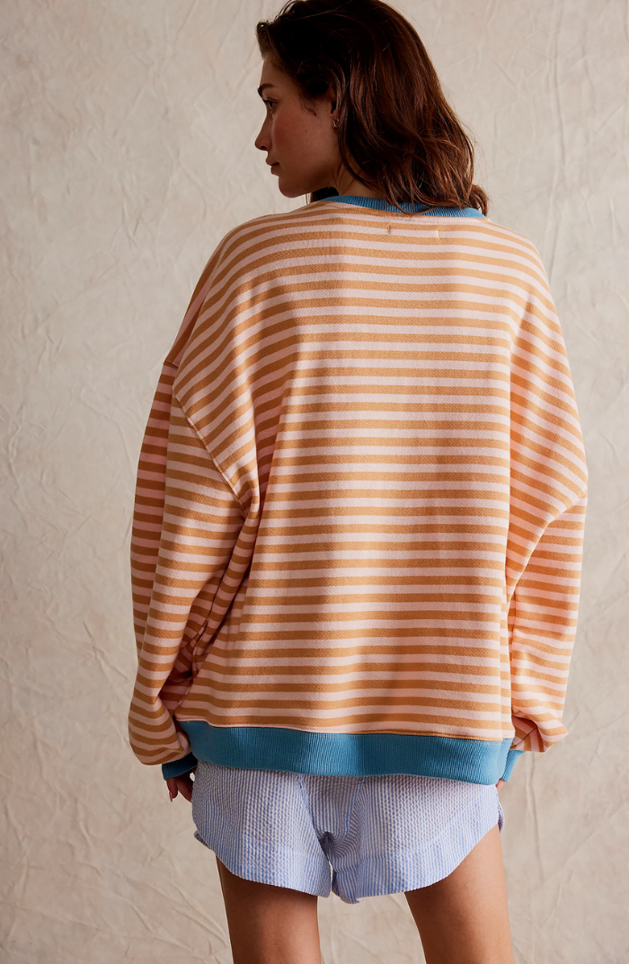 Ada | Sudadera Oversize de Rayas, Casual