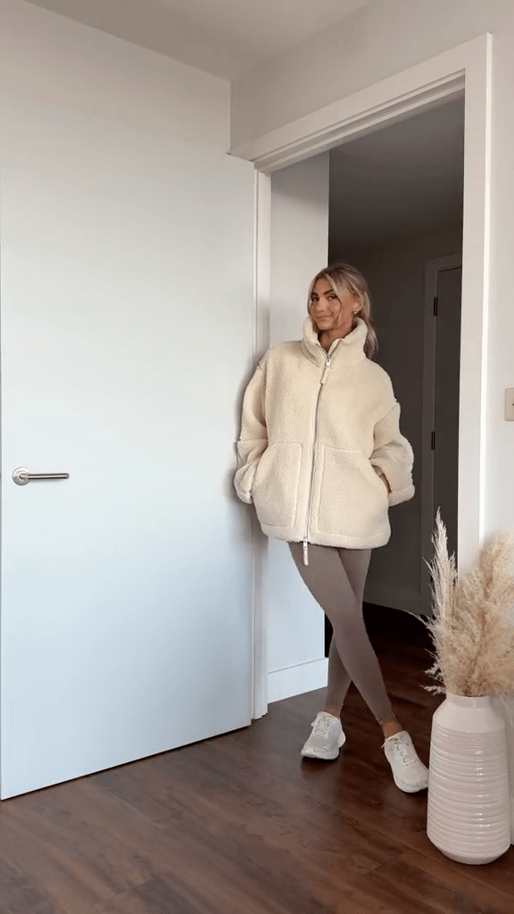 Raffaella | Chaqueta Teddy con Doble Cremallera, Acogedora