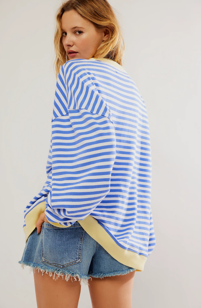 Ada | Sudadera Oversize de Rayas, Casual