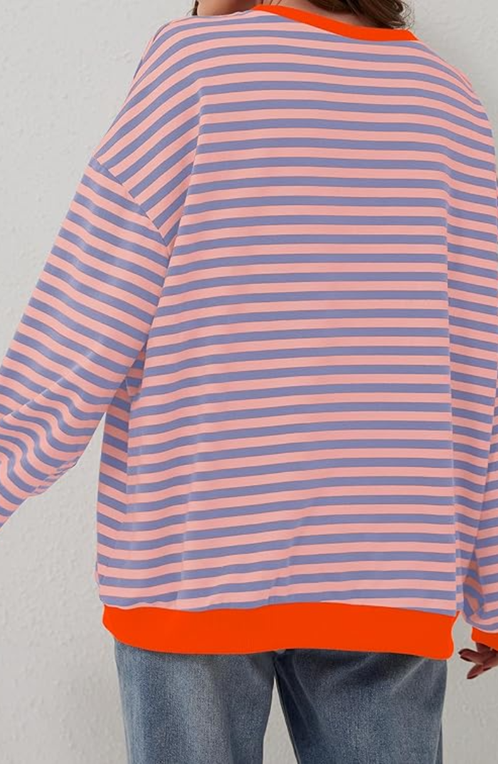 Ada | Sudadera Oversize de Rayas, Casual