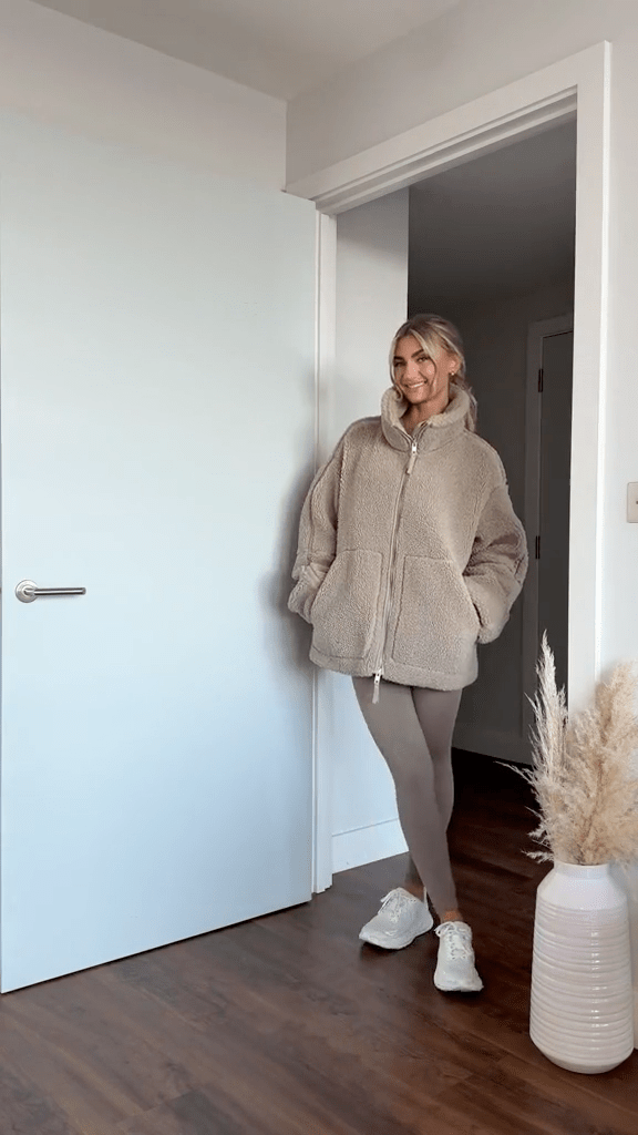 Raffaella | Chaqueta Teddy con Doble Cremallera, Acogedora