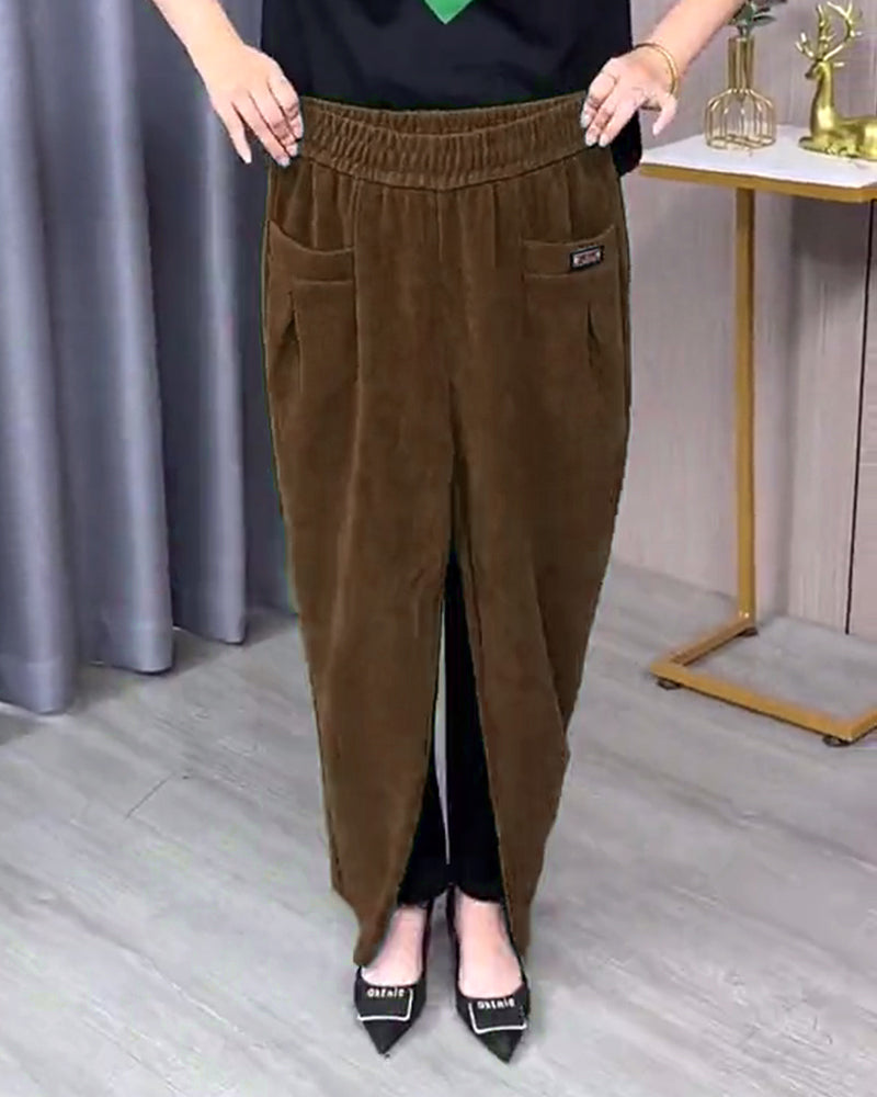 Anémone | Pantalón Skinny Elástico en Color Liso, Silueta Entallada