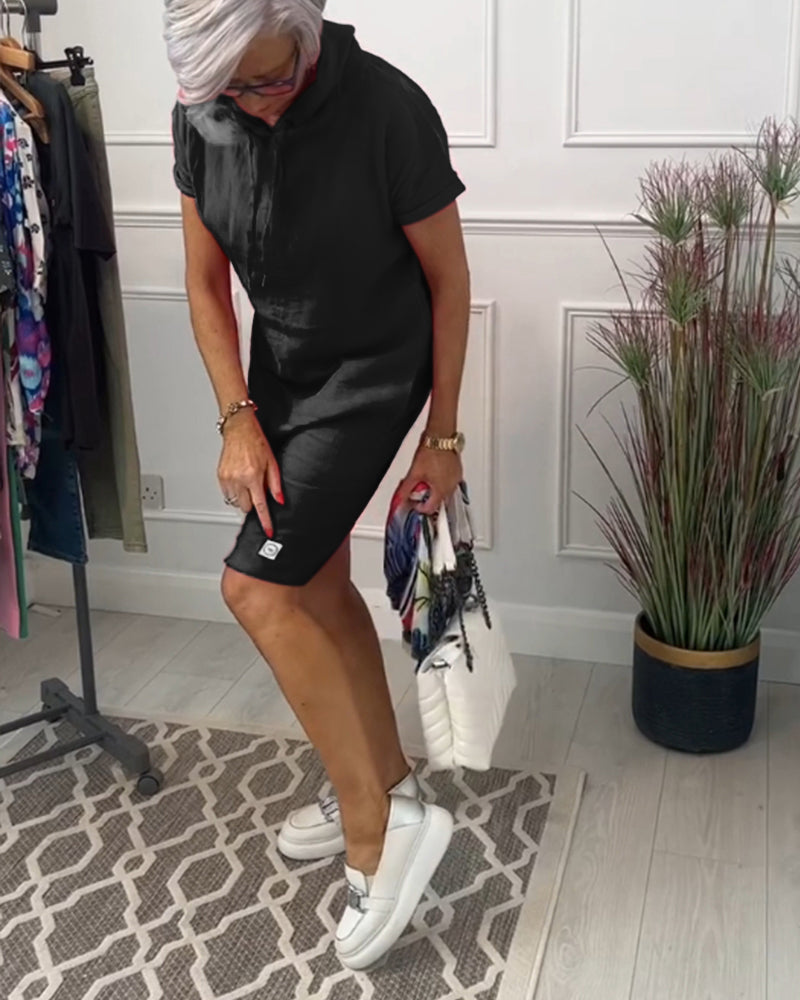 MERETE|VESTIDO DE MANGA CORTA