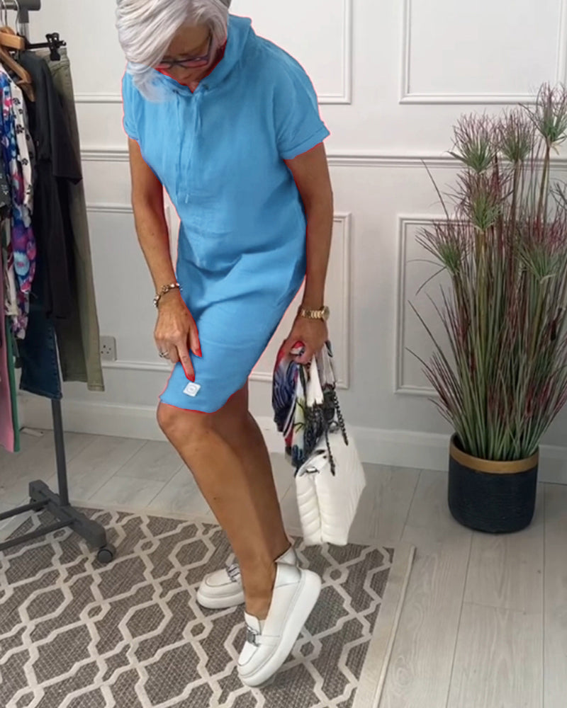 MERETE|VESTIDO DE MANGA CORTA