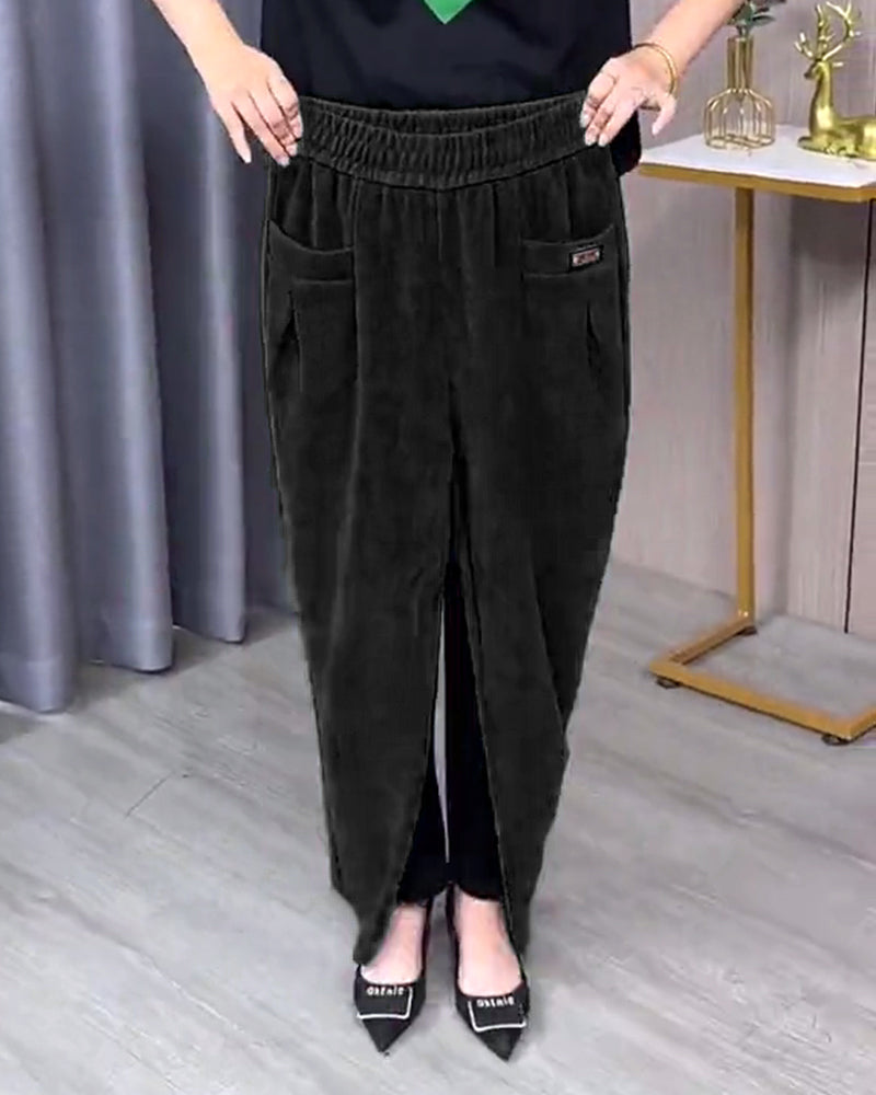 Anémone | Pantalón Skinny Elástico en Color Liso, Silueta Entallada