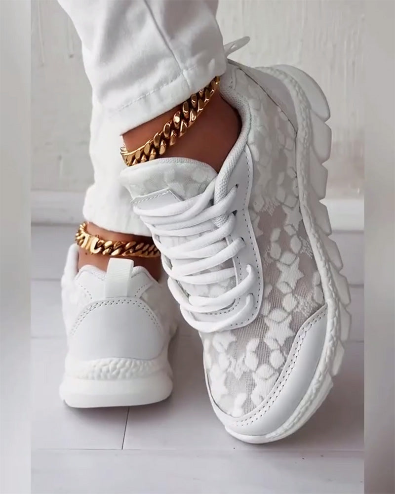 Zapatillas Deportivas Transpirables con Cordones