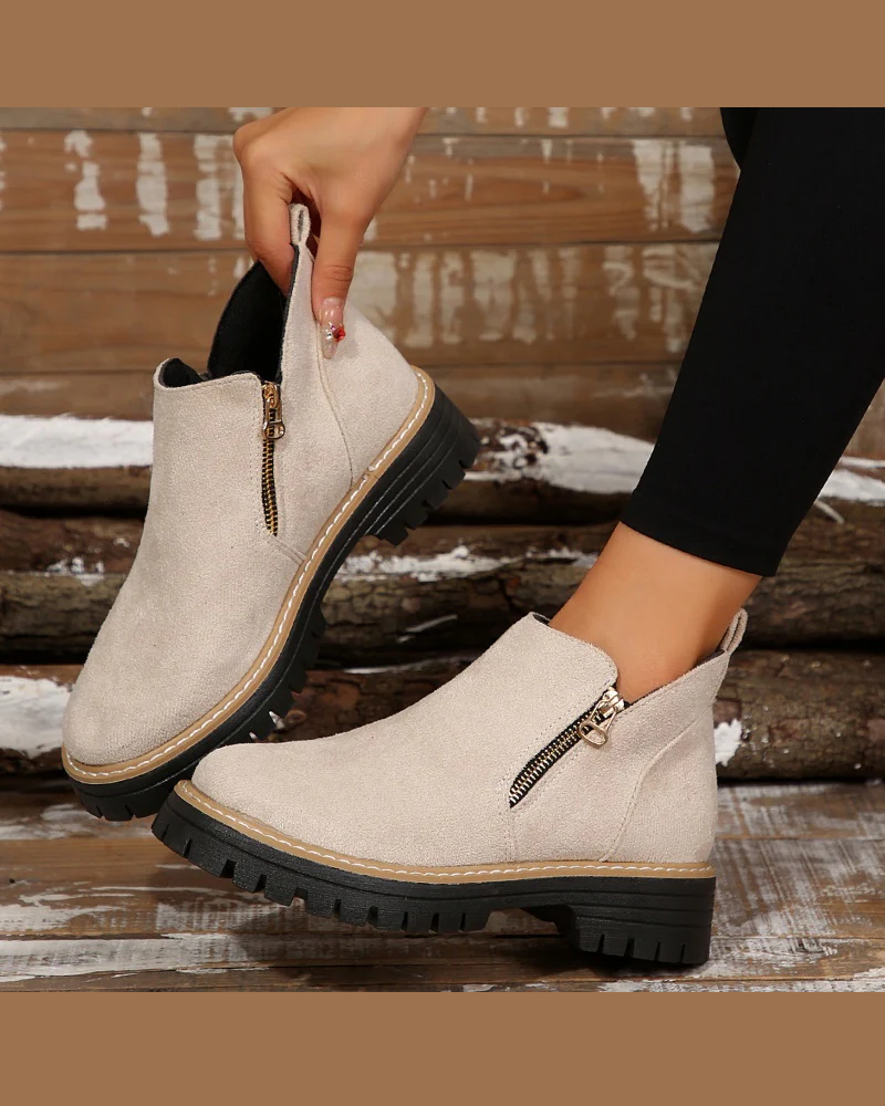 Botas de Invierno con Cremallera Lateral