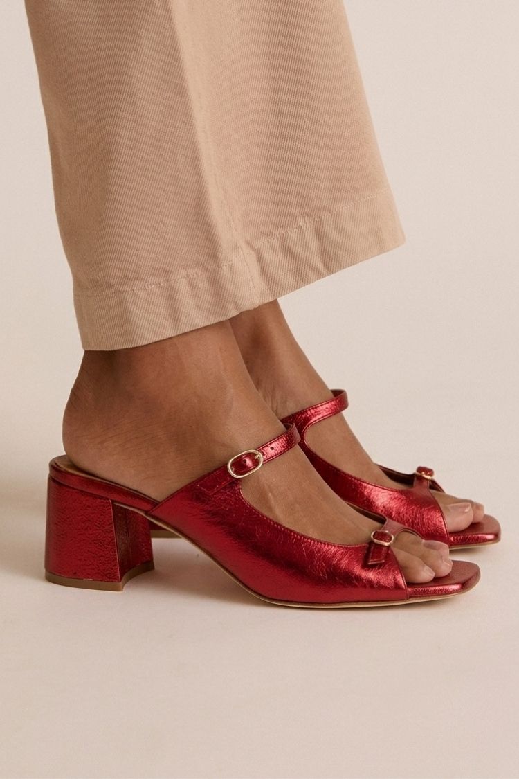 Regina | Zapatos de Tacón con Acabado Brillante, Llamativos