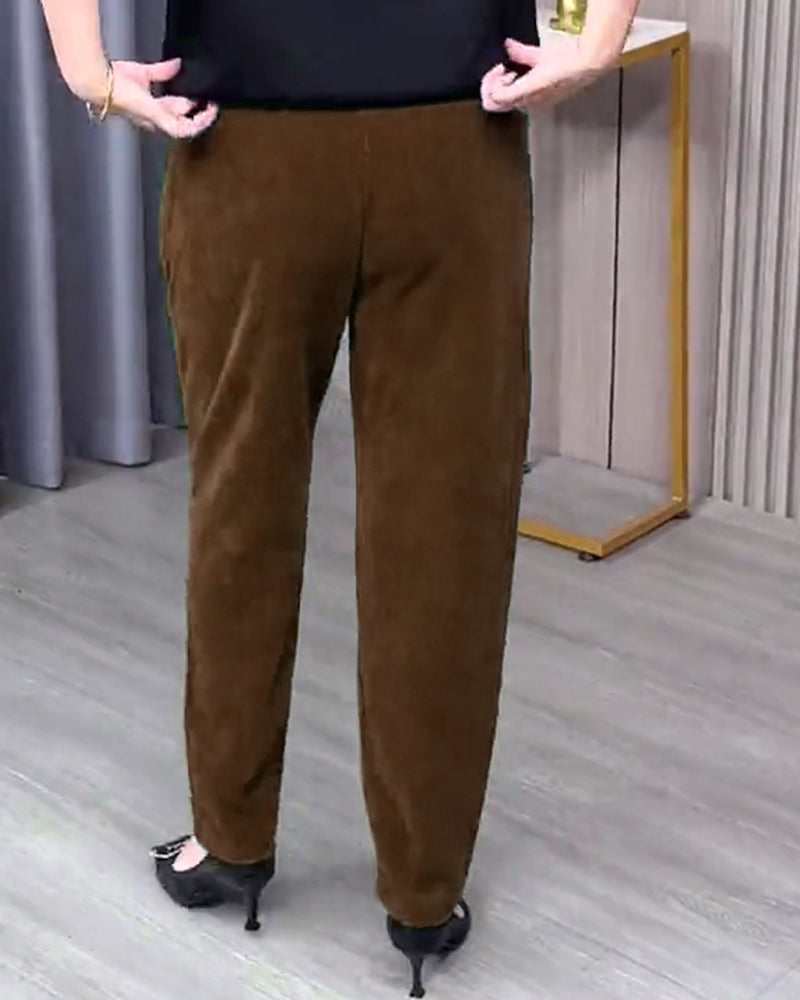 Anémone | Pantalón Skinny Elástico en Color Liso, Silueta Entallada