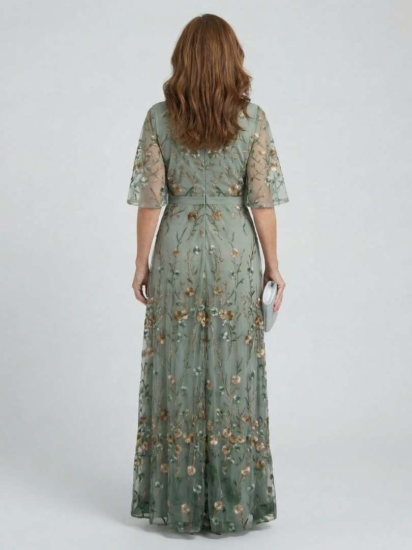 Selora | Vestido Midi Halter con Estampado Floral, Fluido y Fresco