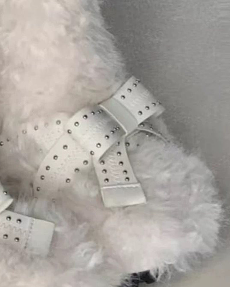 Botas de Nieve Planas con Forro de Pelo Sintético