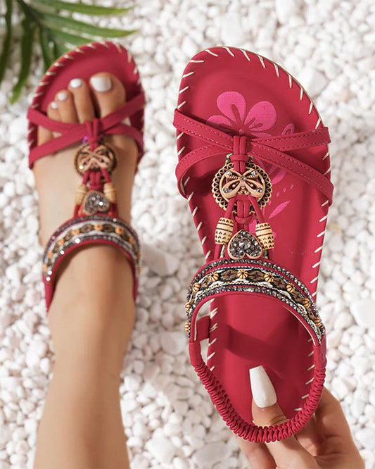 Sandalias Bohemias de Puntera Abierta